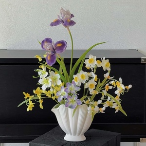 Vases de qualité supérieure Alice <span class=keywords><strong>Iris</strong></span> et Seashell, fleurs artificielles, articles décoratifs pour les magasins et les salons - Product Image 2