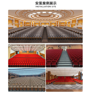 Chaises d'auditorium Jiarunde C-815 en tissu pour écoles, théâtres, salles de conférence, salles de réunion, sièges d'église - Product Image 2