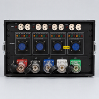 Boîtier de distribution d'alimentation compact certifié CE, étanche, OEM/ODM, avec sorties personnalisées 20A 120V NEMA et sortie Socapex