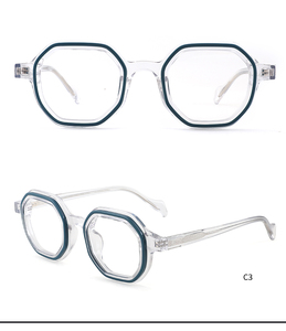Marcos cuadrados hechos a mano Mazzucchelli, <span class=keywords><strong>gafas</strong></span> de moda planas cómodas, llantas dobles coloridas, <span class=keywords><strong>gafas</strong></span> ópticas de fábrica de acetato - Product Image 5