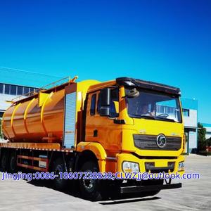Nouveau camion de nettoyage par aspiration Shacman 8x4 de 33 mètres cubes, diesel, transmission manuelle, norme d'émission Euro 5, pompe à vide en vente - Product Image 4