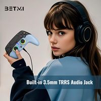 Manchettes de jeu pliables en ABS compatibles PS-5/Pro/Slim/PC, joystick à effet Hall, 9 couleurs de lumière RGB, 4 modes d'éclairage
