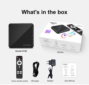 Boîtier TV Android 14 Mortal H728 Allwinner H728 Octa Core 4 Go + 64 Go 8K WiFi 6 Lecteur multimédia de streaming IPTV OTT avec commande vocale - Product Image 5