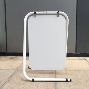 Support de signalisation portable pliable robuste et simple pour trottoir, avec panneaux d'affichage recto-verso - Product Image 2