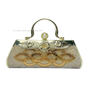 New Luxury Brand Designer Cross-border Women's Polyester <b>Square</b> Large Capacity High-end Chain Hasp Closure Shoulder Tanjing - Product Image 5
