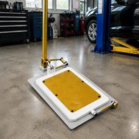 Amsxzo HY-1001 Testeur manuel de dégagement au sol pour voitures particulières et camions légers, 38 kg, portable, à manivelle, pour suspension, bagues et rotules