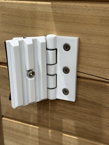 सौना दरवाजे के भागों के लिए सस्ती उच्च गुणवत्ता वाले आधुनिक सफेद प्लास्टिक हिंज - Product Image 3