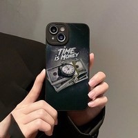 Rich Time Impression Élève Oeil Pro Caméra Trou TPU Housse de Téléphone Portable pour Iphone 17 8 X Xr Xs 11 12 13 14 15 16 Pro Max Plus