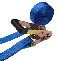 Vente chaude Européenne Supermarché Spanngurt Bleu Corde De Serrage 2 pouces 5000kg Heavy Duty Cargo Arrimage Sangle Arrimage Cliquets