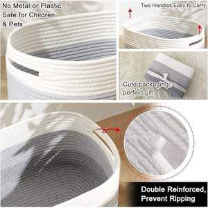 Panier de rangement OIAHOMY, 3 pièces, paniers tissés - Product Image 4
