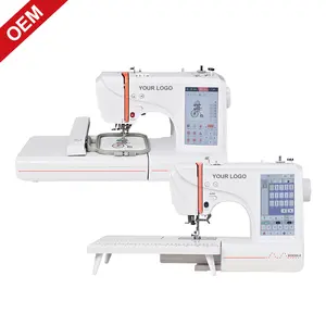 Compact portable sewing embroidery machine for home use