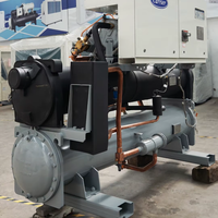Refroidisseur d'eau à vis d'occasion 329 kW 71 kW R134a pour système de climatisation CVC d'hôtel, centre commercial et bâtiment commercial