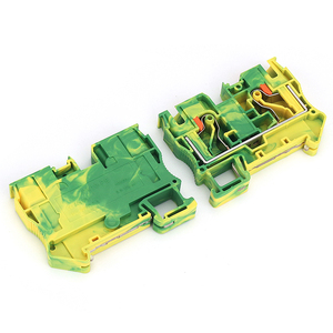 Pt 10-pe mặt đất Trái Đất Din Rail khối thiết bị đầu cuối 10mm ² dây thức ăn thông qua đẩy trong kết nối điện - Product Image 3