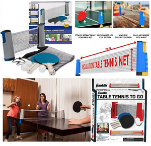 Ensemble de tennis de table portable à succès, filet de <span class=keywords><strong>ping</strong></span>-<span class=keywords><strong>pong</strong></span> rétractable, installation facile, ensemble de tennis de table - Product Image 6