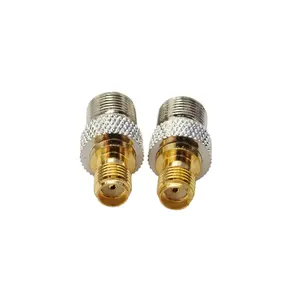 Conector coaxial fêmea para SMA adaptador fêmea RF tipo F conector adaptador