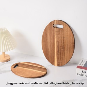 Acacia gỗ thớt di động rắn gỗ pho mát trái cây khay cắm trại ngoài trời charcuterie bít tết Hội Đồng Quản trị xuyên biên giới hình chữ nhật - Product Image 5