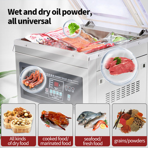 เครื่องซีลสูญญากาศแบบห้องเดียว ฝาใส <span class=keywords><strong>ซีล</strong></span>สองชั้น สำหรับอาหารแห้ง อาหารเปียก ผง ของเหลว อาหารทะเล ธัญพืช อาหารหมักดอง - Product Image 3