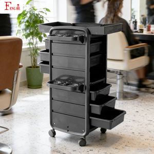 Carrello Professionale da Salone con 7 Cassetti, Design Pieghevole, Ruote Silenziose per Estetica - Product Image 3