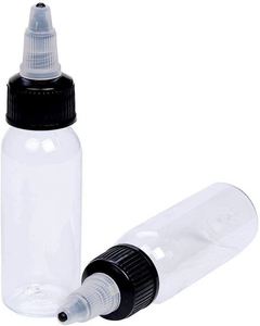PET Custom Color Screen Printed Hair Oil Dye <b>Paint</b> Nozzle Sauce Squeeze Applicator Beauty Packaging Bottles Twist Dispensing Cap - Product Image 1