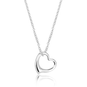 Collana con ciondolo a forma di cuore per donna, gioielli semplici e alla moda, regalo per l'uso quotidiano - Product Image 2