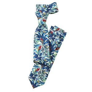 Chine mince maigre hommes mode cravate monde merveilleux Jungle fleurs Animal langue intelligente rhétorique oiseau soie impression perroquet cravates - Product Image 2