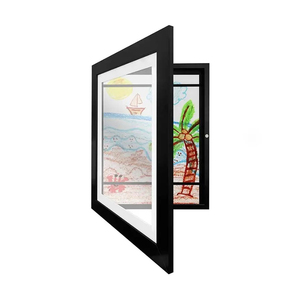 Fermeture magnétique 8x10 Cadre d'affichage en <span class=keywords><strong>verre</strong></span> incassable Cadre <span class=keywords><strong>de</strong></span> <span class=keywords><strong>photo</strong></span>/peinture pour œuvres d'art pour enfants Style simple pour usage domestique - Product Image 1