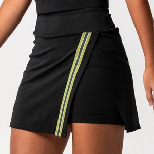 Custom Printed Summer Women's Golf <b>Skirt</b> Slit Built-in Shorts Quick Drying Breathable Eco-Friendly High Quality Polyester - Product Image 1