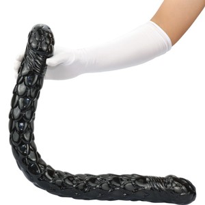 Double tête ultra-longue et ultra-large, design en écailles de <span class=keywords><strong>poisson</strong></span>, double tête, plug anal en PVC, pénis, adulte, SM, femme, lesbienne, <span class=keywords><strong>gode</strong></span> - Product Image 3
