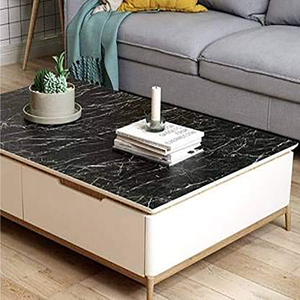 Carta da parati nera del salone/rotolo carta da parati della mobilia rotoli di carta da parati di calore adesivo autoadesivo lucido di marmo della cucina - Product Image 5