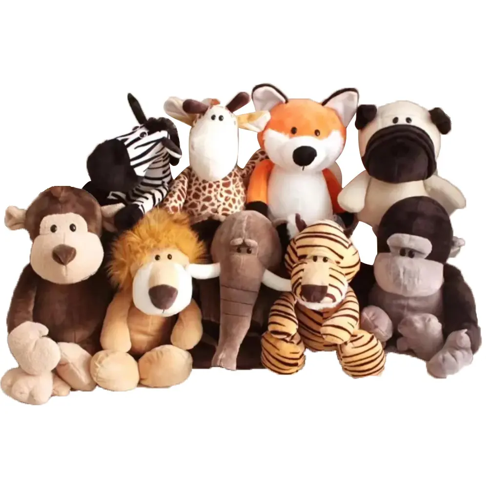 Dongguan fabricant personnalisé dessin animé singe dinosaure chiens poupée doux enfants mignon en vrac bébé mini peluche figure jouets en peluche