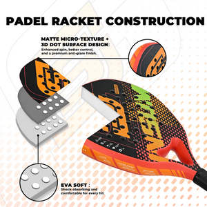 Raqueta de Tenis INSUM, Raqueta de Padel, Raqueta de Fibra de Vidrio para Principiantes Serie POWER - Product Image 4