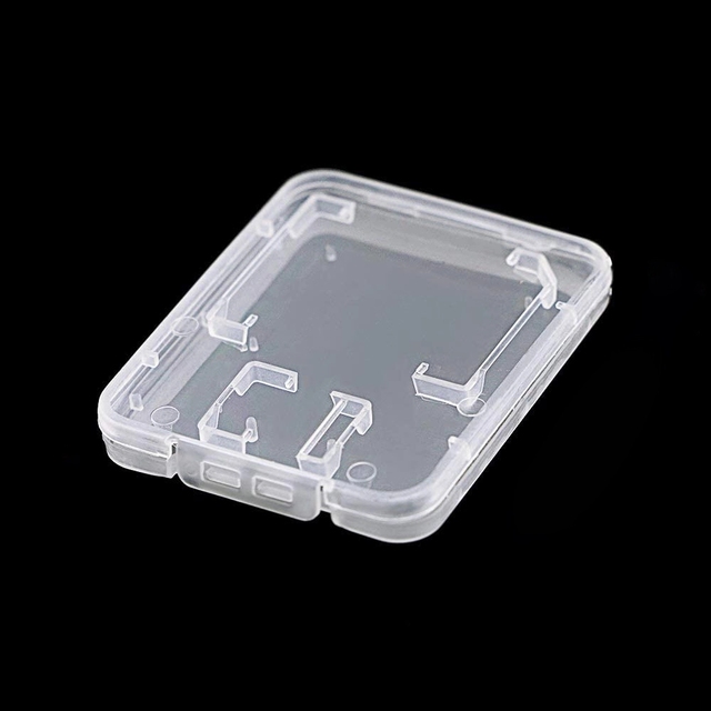 Wholesale Cheap Clear Plastic Memory Card Case Holder for Micro T-Flash Card