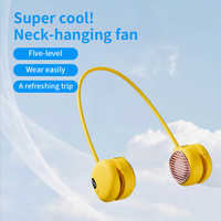 Ventilateur de cou portable sans pales, rechargeable par USB, mains libres, mini ventilateur personnel pour les sports de plein air, les voyages et l'été