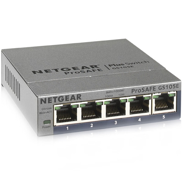 GS105Ev2 - 5-Port Gigabit Ethernet Easy Smart Managed Switch