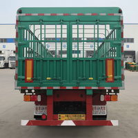 Semi-remorques à plateau plat en acier personnalisables de 60 tonnes, marque JINFENG, 12R22.5, 2 à 5 essieux, robustes, avec train de roulement, pour le transport de bétail et de sucre