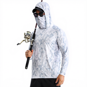 Sweat-shirt de pêche camouflage pour homme UPF 50, manches longues, anti-UV, protection solaire - Product Image 5