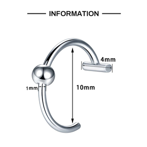 Gaby, venta al por mayor, anillo de <span class=keywords><strong>labio</strong></span> <span class=keywords><strong>falso</strong></span> de acero inoxidable 316L 20G en forma de corazón, clip sin perforación en el cuerpo del labret, joyería para mujer - Product Image 4