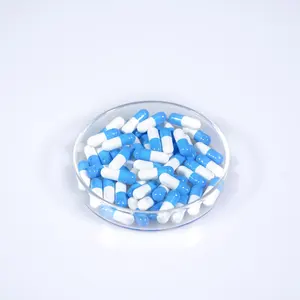 Factory Blue And White Empty Gelatin Capsules Pharmaceutical Capsule Shells