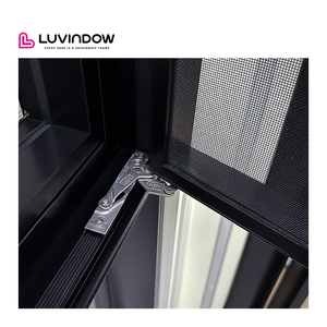 <span class=keywords><strong>Finestra</strong></span> a Battente Personalizzata con Telaio in Lega <span class=keywords><strong>di</strong></span> Alluminio, Apertura Orizzontale a Battente, Zanzariera per Villa - Product Image 2