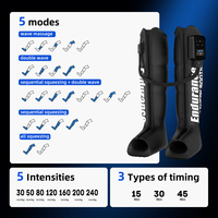 Bottes de massage de récupération des jambes à compression pneumatique, système de pressothérapie DVT, 4 chambres, plage de pression de 30 à 240 mmHg, portable