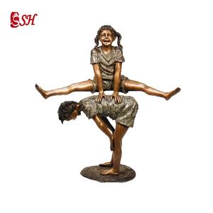 Aangepaste Tuin Levensgrote Bronzen Meisje Leesboek Standbeeld Te Koop - Product Image 3