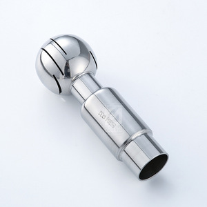 Venta al por mayor de fábrica: Kit de bolas de limpieza giratorias 360 grados de acero inoxidable 316L para soldadura y tanques - Product Image 2