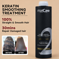 Nanoplastia en gros pour traitement à la kératine et à la biotine, crème nourrissante et hydratante pour la réparation des cheveux abîmés, secs et crépus, 1000ml