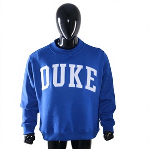 Sudadera de Cuello Redondo Azul para Mujer, Marca Duke, Corte Regular, Estampado de Letras en la Parte Delantera, 100% Algodón Tejido, Estilo Otoñal - Product Image 5