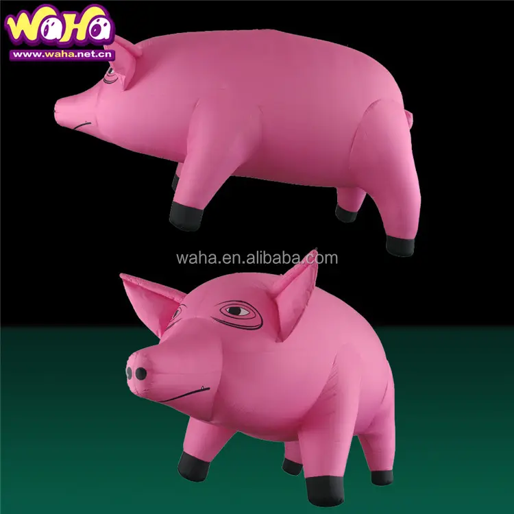 Khổng lồ hồng Inflatable Pig, Inflatable động vật tùy chỉnh cho trang trí ngoài trời