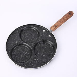 Three Hole Round Frying Pan Nonstick Mini Pan For Poaching Eggs Breakfast Household Use - Product Image 4