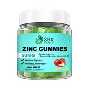 Gummies au zinc à marque privée avec glycine et quercétine dihydratée : stimule l'énergie et la concentration, Gummies à la bromélaïne - Product Image 1
