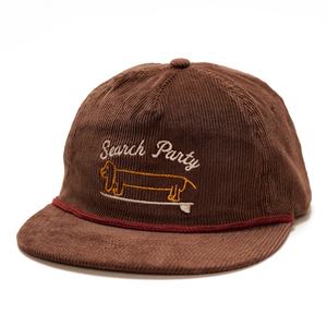 Custom Original Corduroy Snapback Hats With Rope Embroidery logo 5 Panel Outdoor Unstructured Caps - Product Image 2