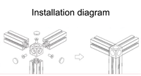 Usinage CNC Accessoires de profilés en aluminium personnalisés Joint d'angle carré à 3 voies 2020 3030 4040 4545 Connecteurs cubiques