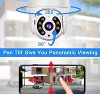 Kamera Keamanan Rumah 1080p 8MP WiFi dengan Penglihatan Malam CCTV Kamera Mini Luar Ruangan Camara Wifi Video Ipcam Wifi